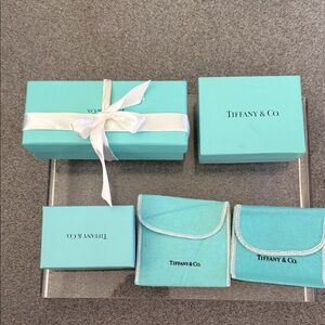 Tiffany & Co. Blue Gift Boxes and Pouches